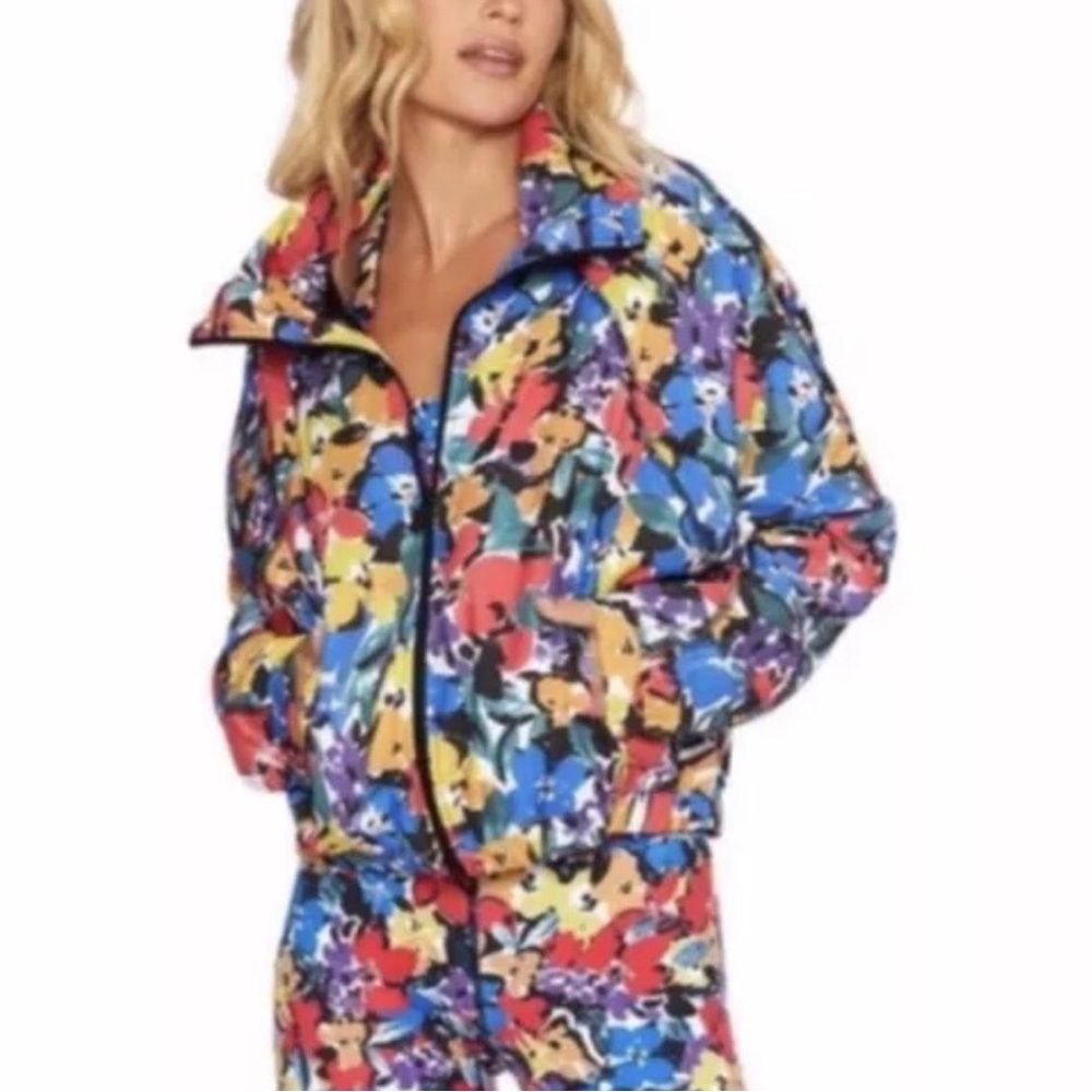 Beach Riot Multicolor Floral Puffer Jacket